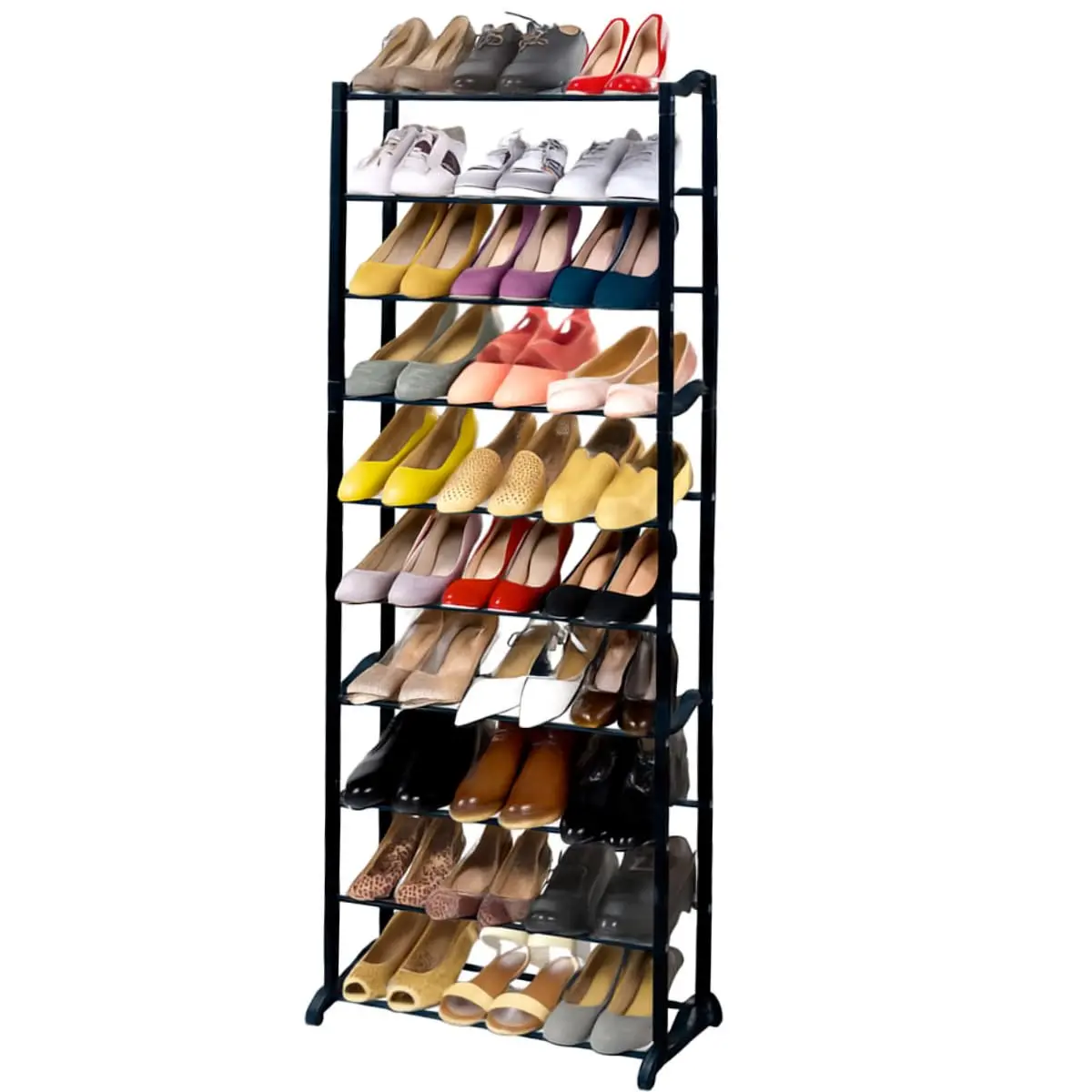 Sapateira Organizadora Multiuso Vertical 10 Andares Prateleira Tênis Sapatos