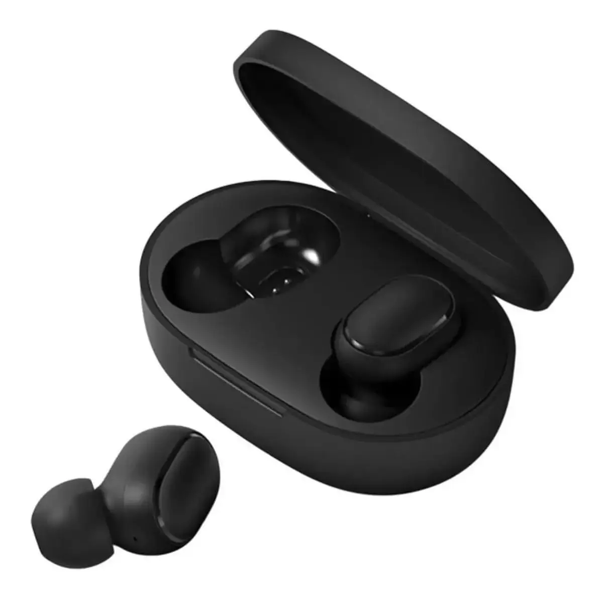 Fone de Ouvido Sem Fio TWS para Redmi AirDots 2, Bluetooth 5.0, Preto, Microfone Integrado, Redução de Ruído e Case Recarregável - 1
