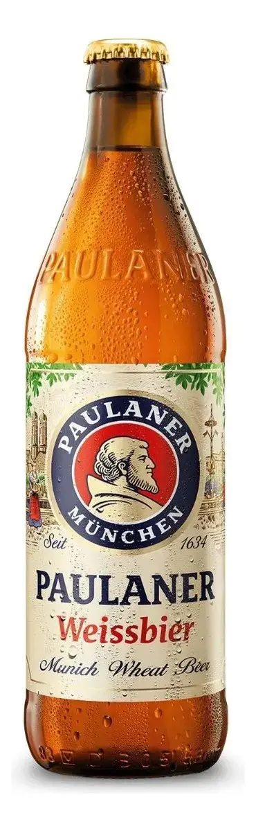 Cerveja Alemã De Trigo Paulaner Weissbier Garrafa 500ml