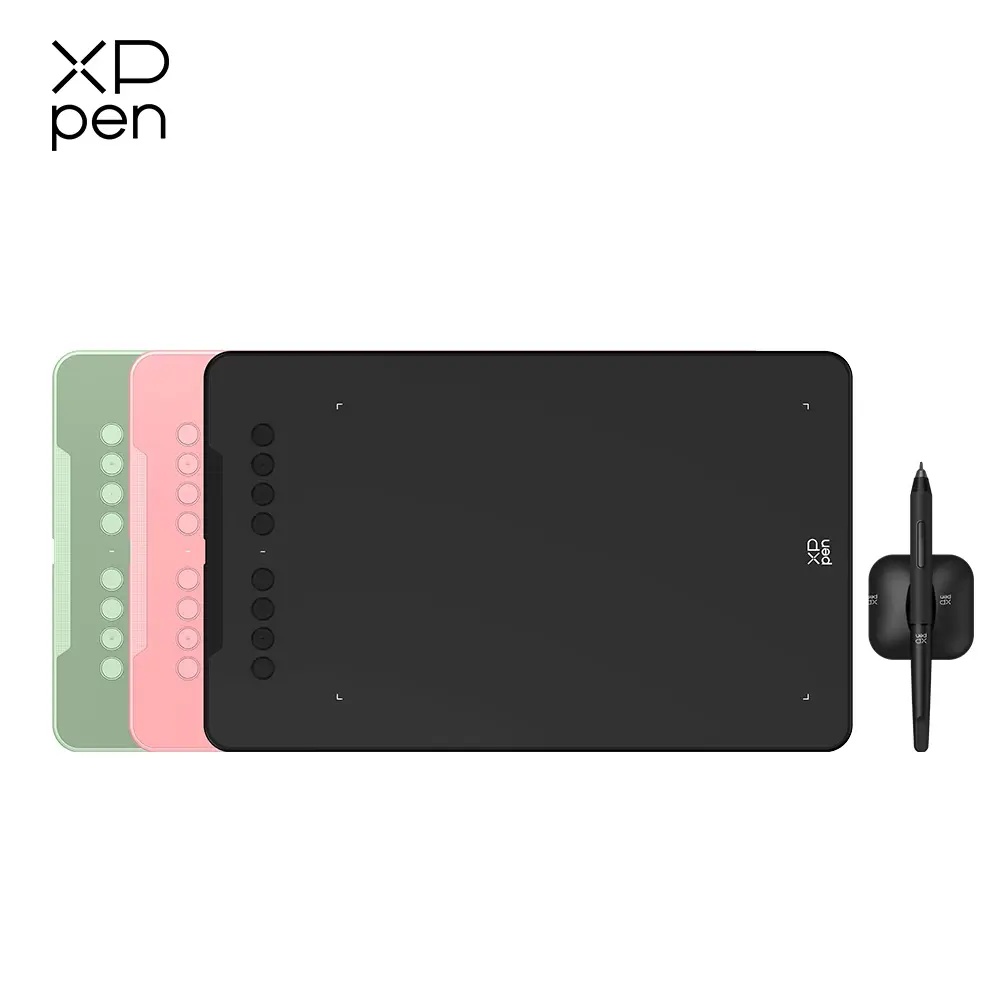Tablet Gráfico XPPen Deco01V3 de 10 Polegadas, Tablet Digital para Desenho, 3 Cores, 16384 Níveis, 60 Níveis de Inclinação, Animação Artística para Android, Windows e Mac