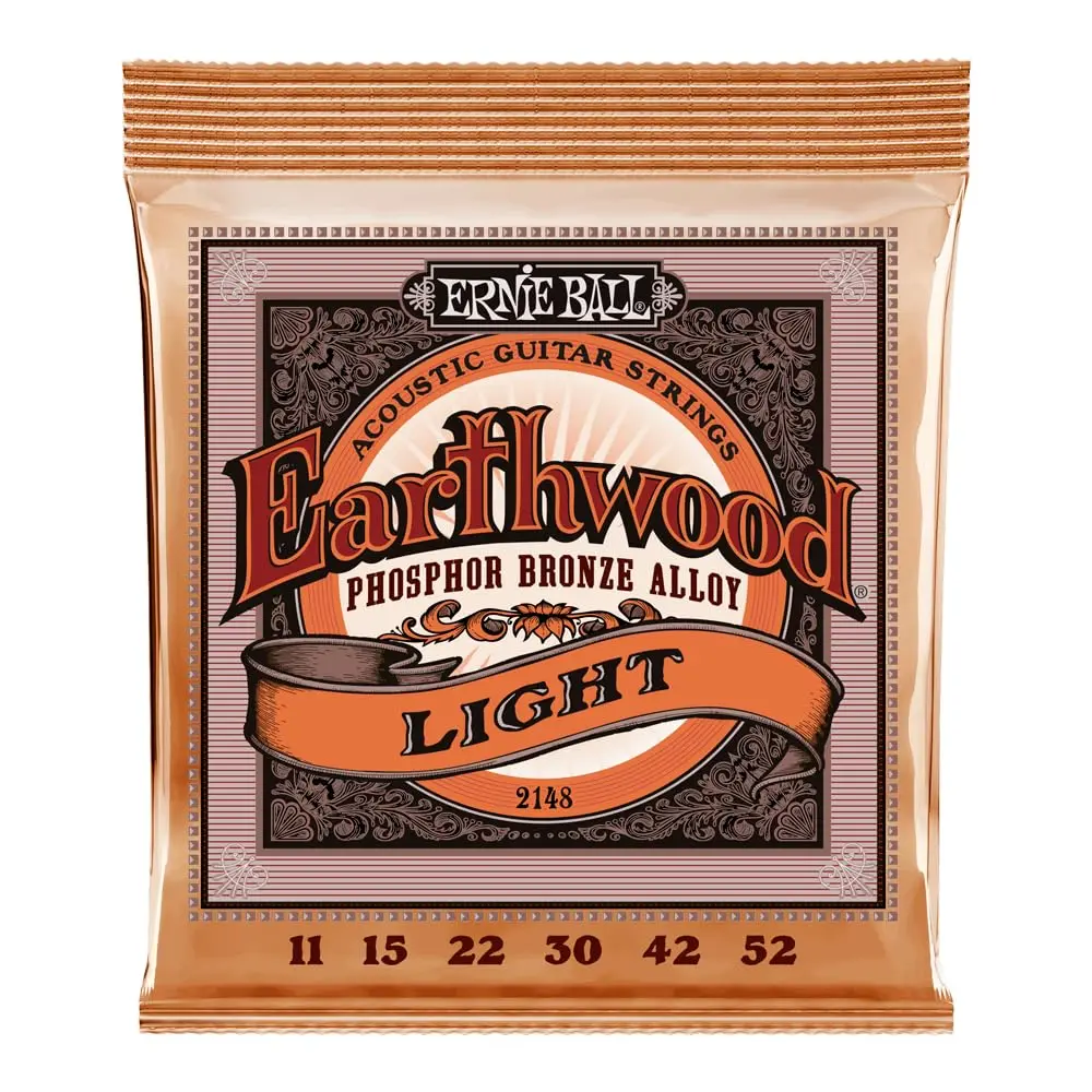 Encordoamento Violão Aço 011/052 Ernie Ball Earthwood Phosphor Bronze Leve