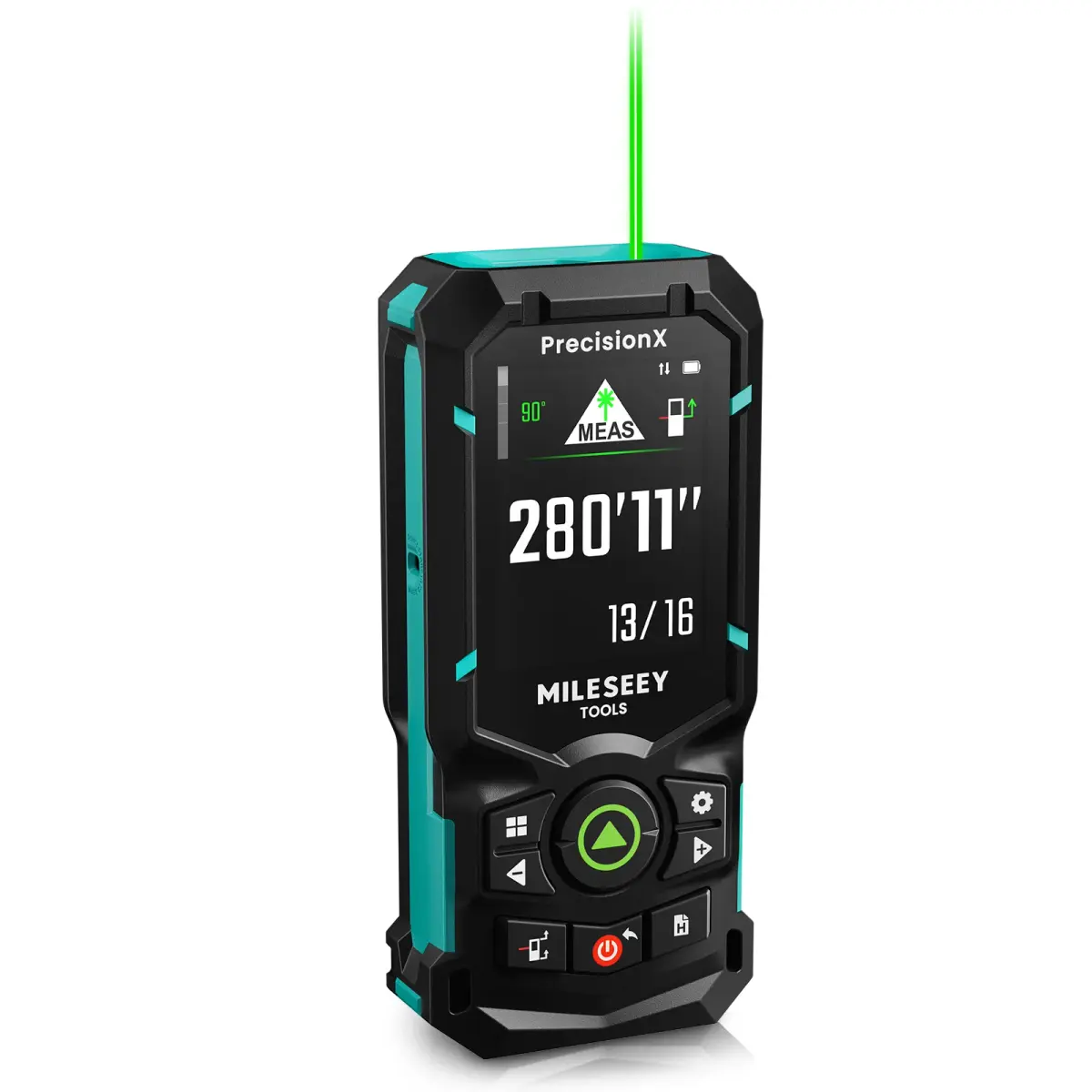 MILESEEY S50 Trena Laser 120M Recargável, Trena a Láser Verde com Bluetooth, Tecnologia PowerBurst e Marcação a Laser