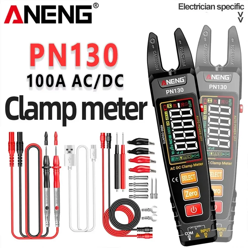 Multímetro Digital ANENG PN130 com Medidor de Corrente, 4000 Contagens, Teste de Tensão AC/DC, Ferramentas Portáteis de Teste de Capacitância e Resistência - 1