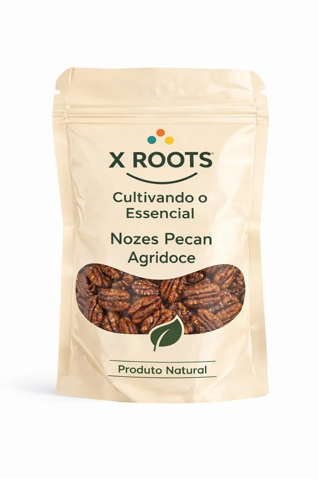 Nozes Pecan Agridoce X Roots 500gr – Castanha Premium Crocante | Sabor Doce e Salgado, Snack Gourmet
