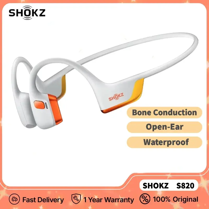 Original shokz openrun pro 2 s820 s821mini fones de ouvido bluetooth ip55 à prova dip55 água condução óssea música esportes - 1