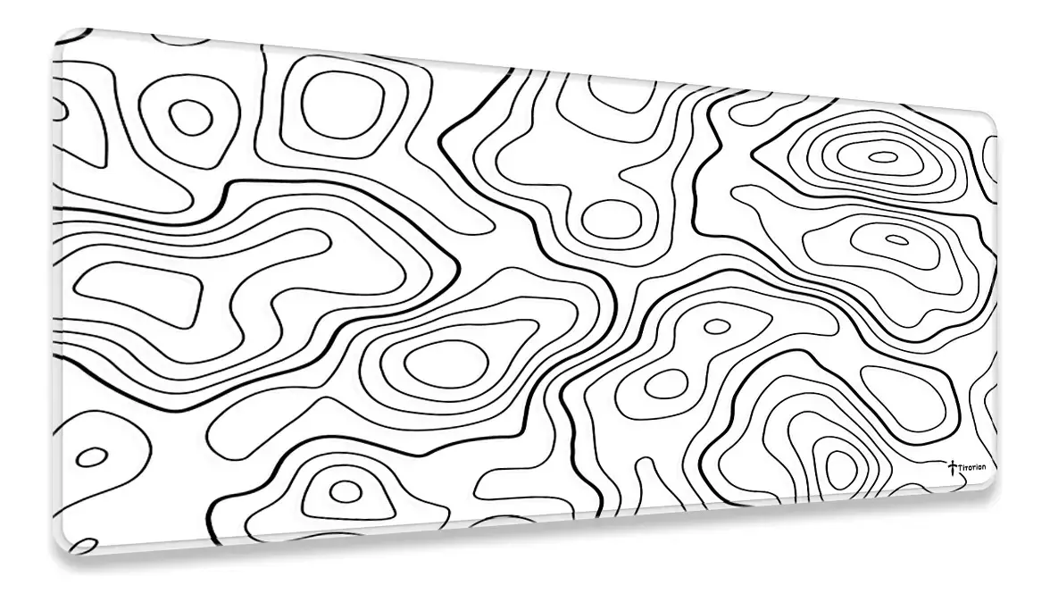 Mouse Pad Gamer Grande Profissional 90x40 Alta Qualidade Estampa Topografia Titorion