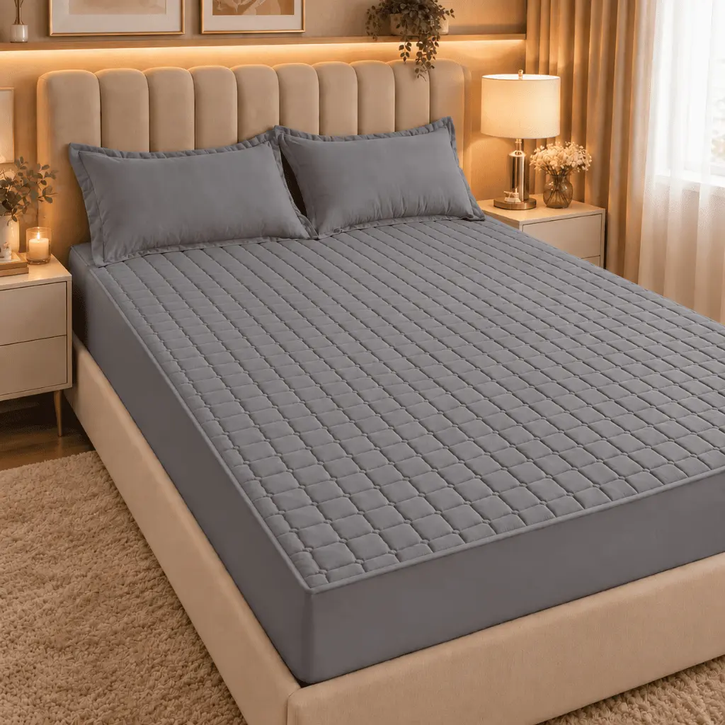 Protetor de Colchão Impermeável Matelado Varias Cores Para Cama Box Solteiro, Casal, Queen, King, Mini Berço E Berço - 1