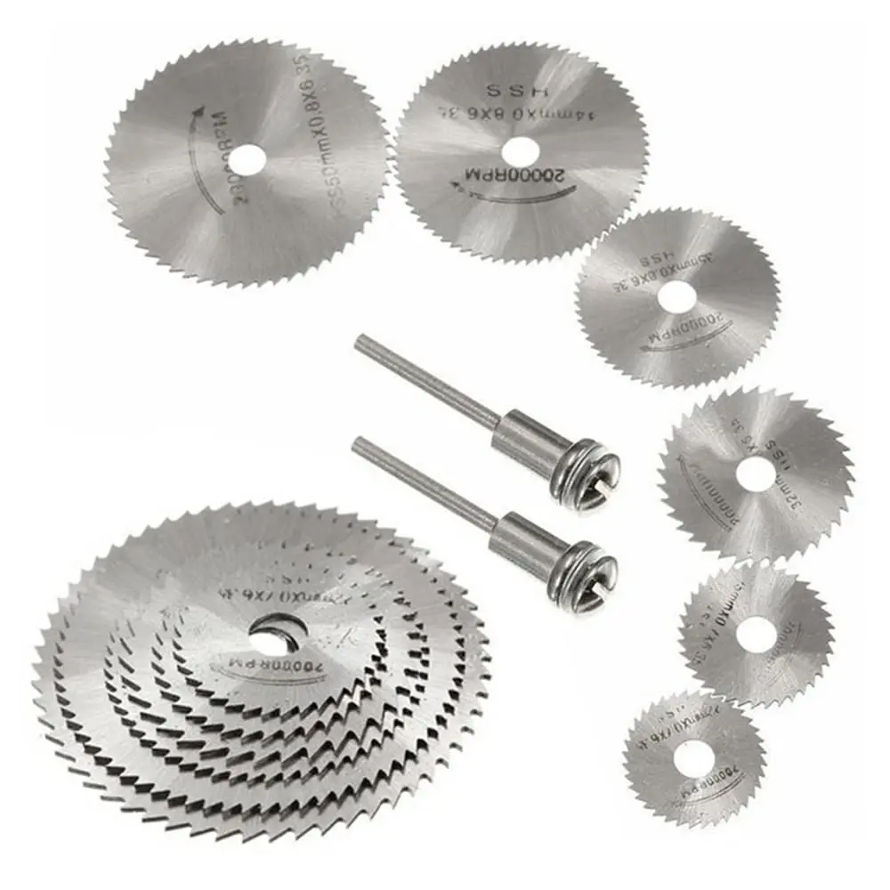 Kit Disco Corte Serra 2 Haste Para Micro Retifica e Dremel 8 Peças - 1