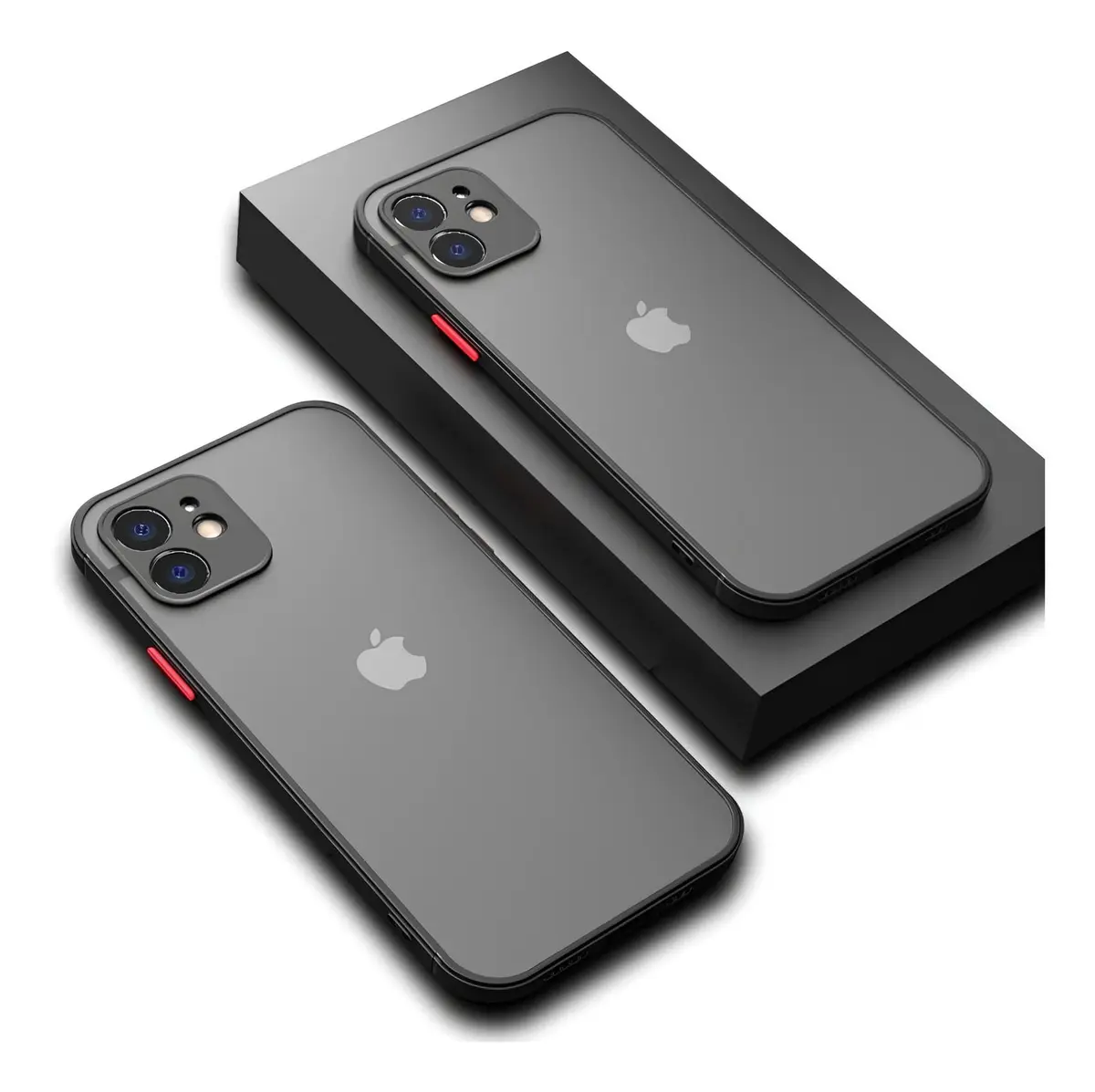 Capa Capinha Case Premium Preta Translúcida com Proteção de Câmera para iPhone 11, iPhone 11 Pro e iPhone 11 Pro Max (Preto, iPhone 11)