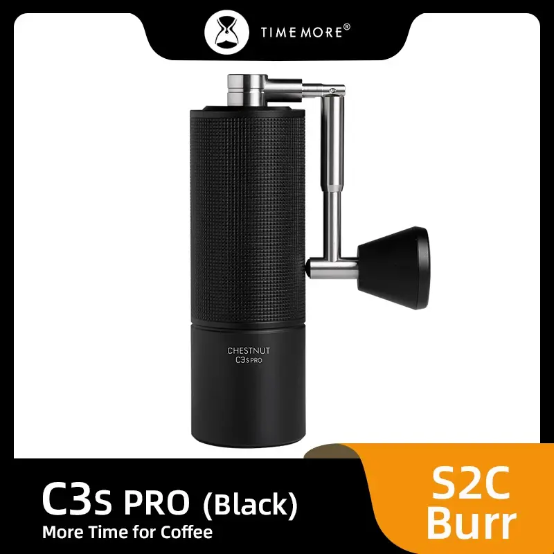 TIMEMORE-C3S PRO Moedor De Café Manual, Moedor De Castanha, Burr De Núcleo De Aço Ajustável, Enviar Escova De Limpeza, Capacidade 25g Mão