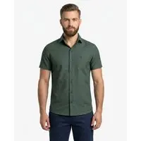 Camisa Social Masculino Amil Comfort Event Macia M/Curta Militar