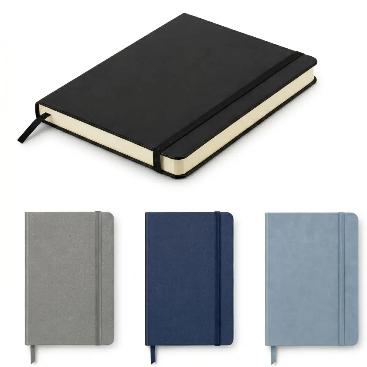 Caderno A5 Com Pauta Caderneta Moleskine Capa Dura - Premium (Preto) - 1