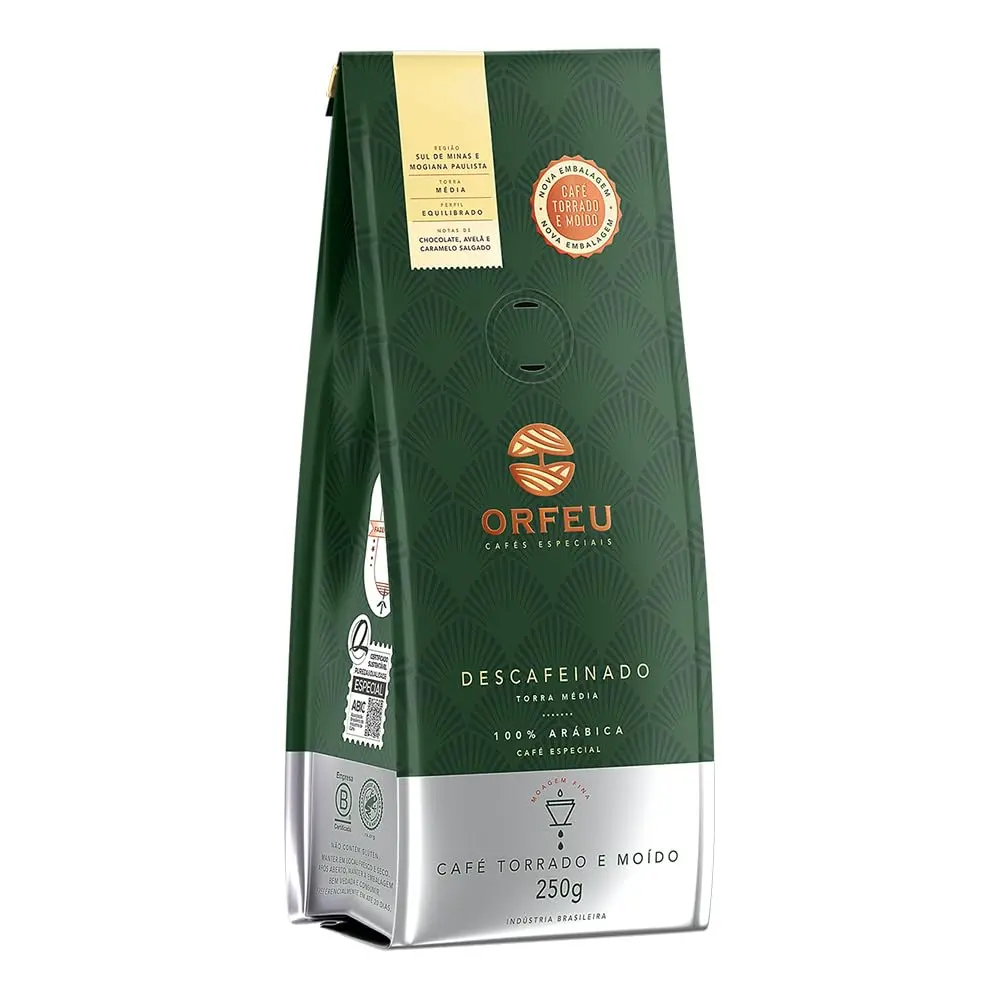 Café Orfeu Descafeinado Torrado e Moído 250g - 1