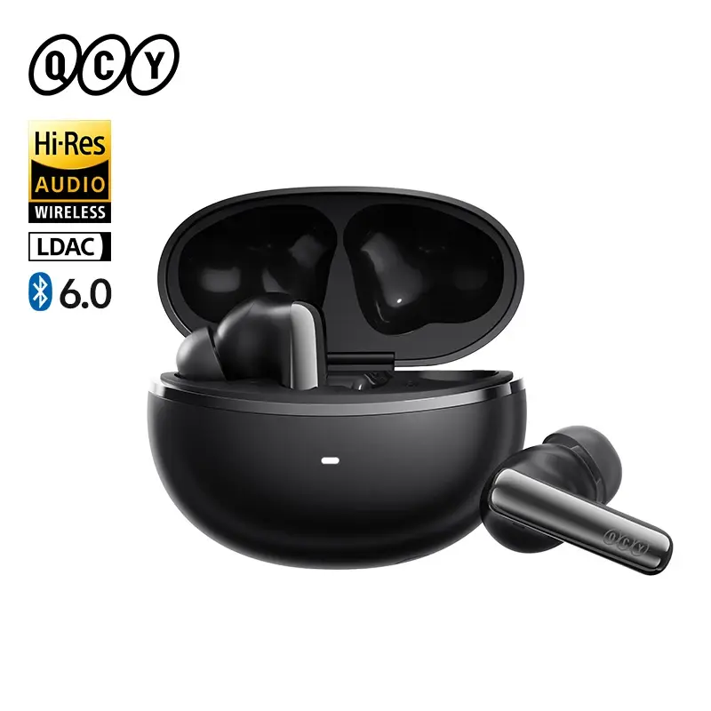 Fones de Ouvido Sem Fio QCY HT18 MeloBuds N70 Bluetooth 6.0 Hi-Res LDAC com Cancelamento de Ruído Adaptativo ANC e Drivers Duplos com Detecção Intra-auricular - 1