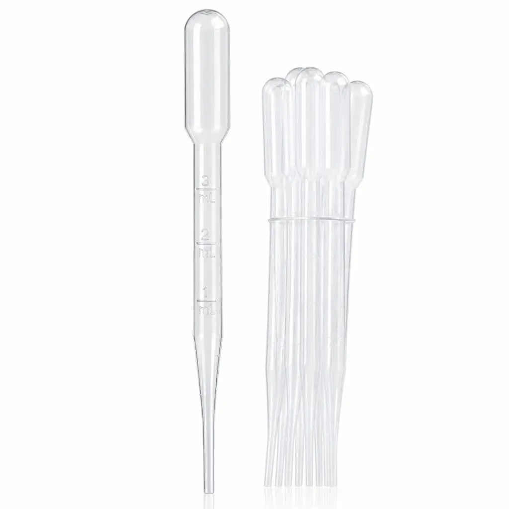 Pipeta Pasteur Plástica 3ml Kit 100un Graduada | Cosmética, Artesanato
