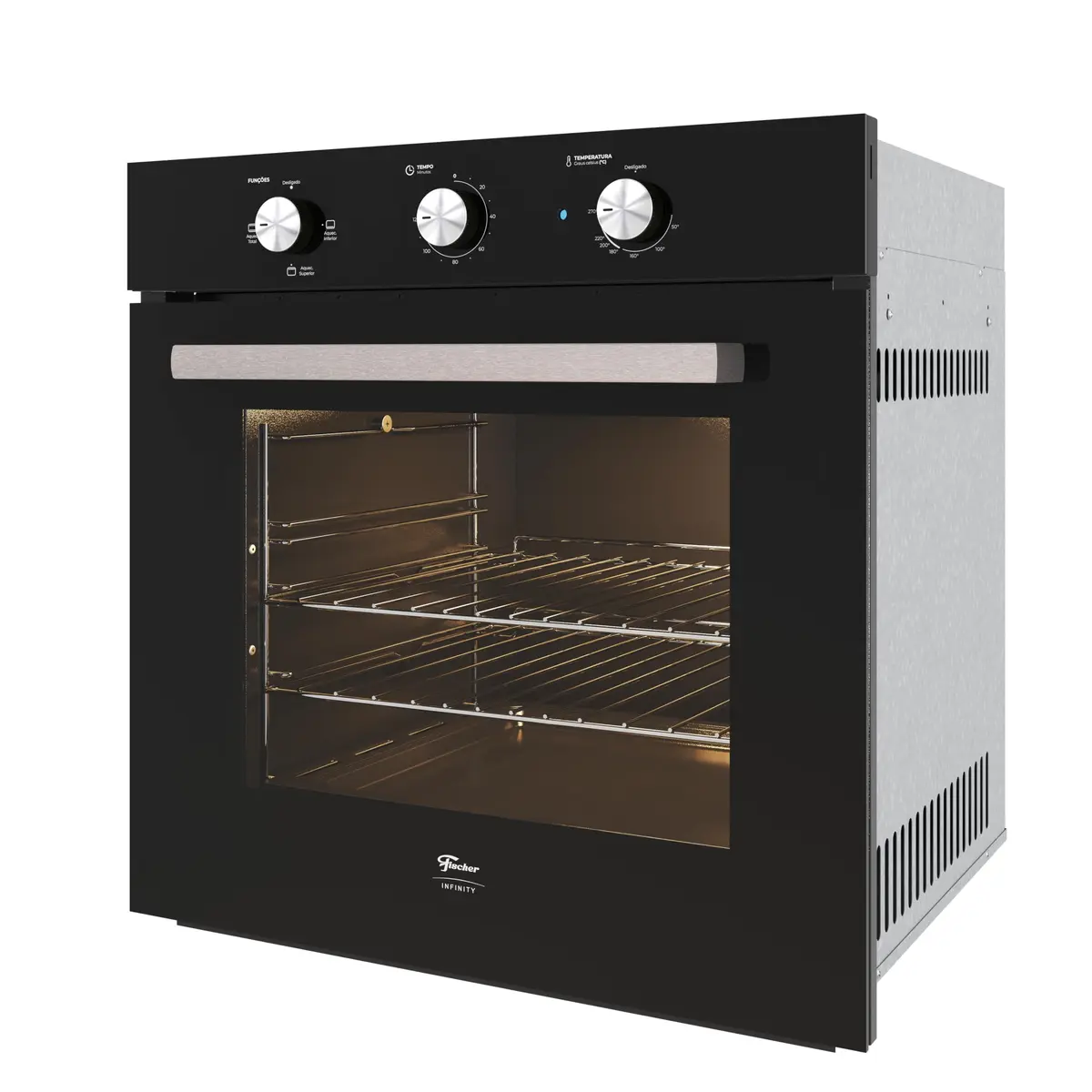 Fischer Forno Elétrico de Embutir Infinity 78L com Grill Preto 127V
