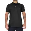 Camisa Polo Masculina Algodão Piquet Preta - 1