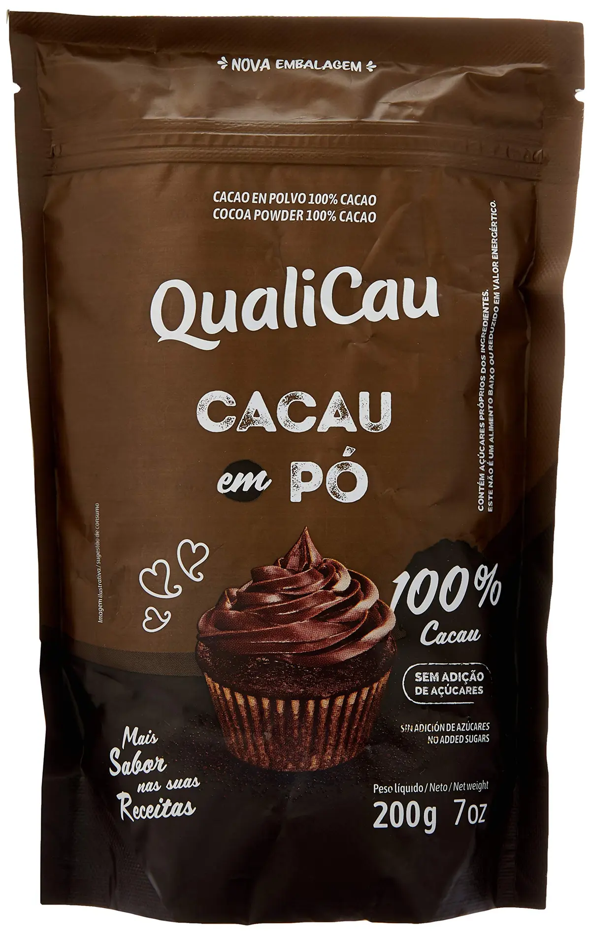 Qualicau Cacau Pó Alcalino 100% 200G - 1