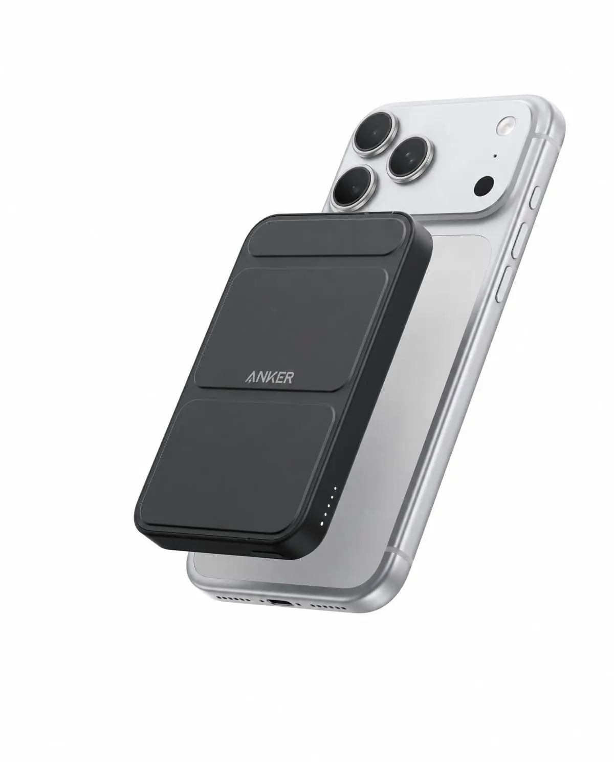Anker 622 Power Bank com MagSafe, Carregador Portátil por Indução Ultrafino | Magnético Dobrável com Suporte e Porta USB-C, para iPhone 18/17/16/15/14/13/12, MagGo 5.000mAh, Preto