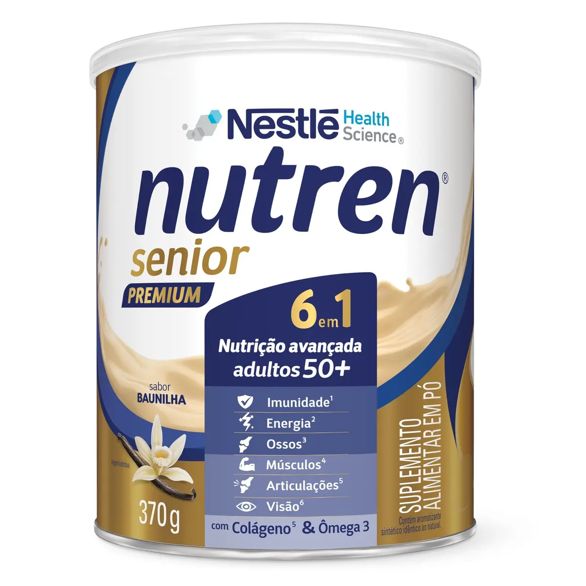 Nutren Suplemento Alimentar Senior Premium Baunilha 370G - 1