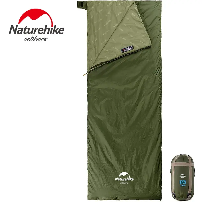 Saco de Dormir Naturehike LW180 Ultraleve Portátil para Primavera e Verão, Equipamento para Caminhadas e Camping ao Ar Livre