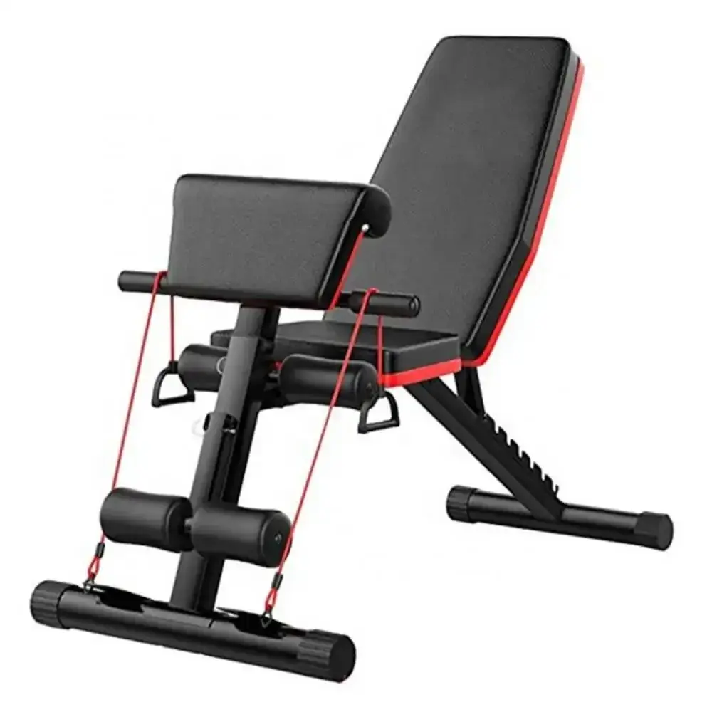 Banco abdominal, ajustável, multifuncional para músculos, ginásio em casa