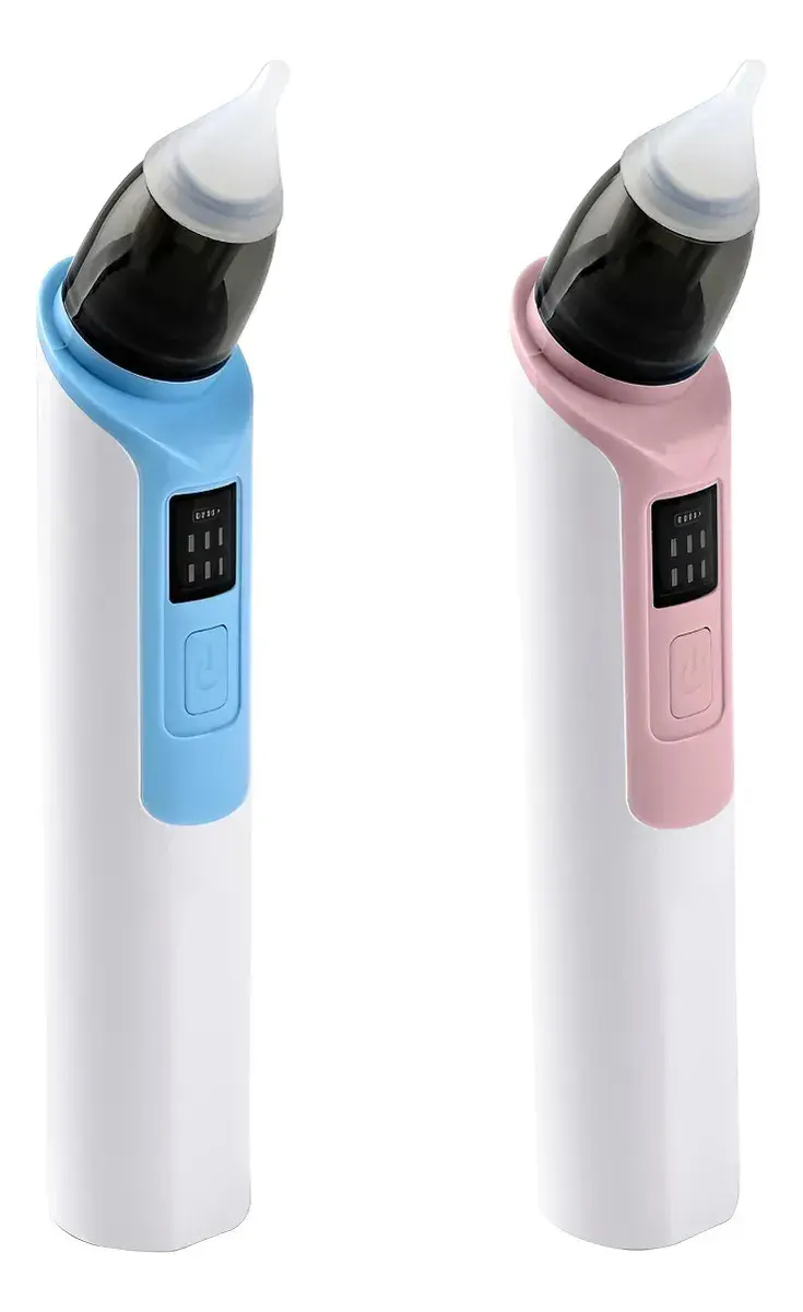 Sugador Aspirador Nasal Elétrico Nariz Ouvido Criança Bebe Cor Azul Limpeza Veri Cluxe