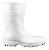Bota PVC Branca Cano Médio Impermeável Limpeza - 1