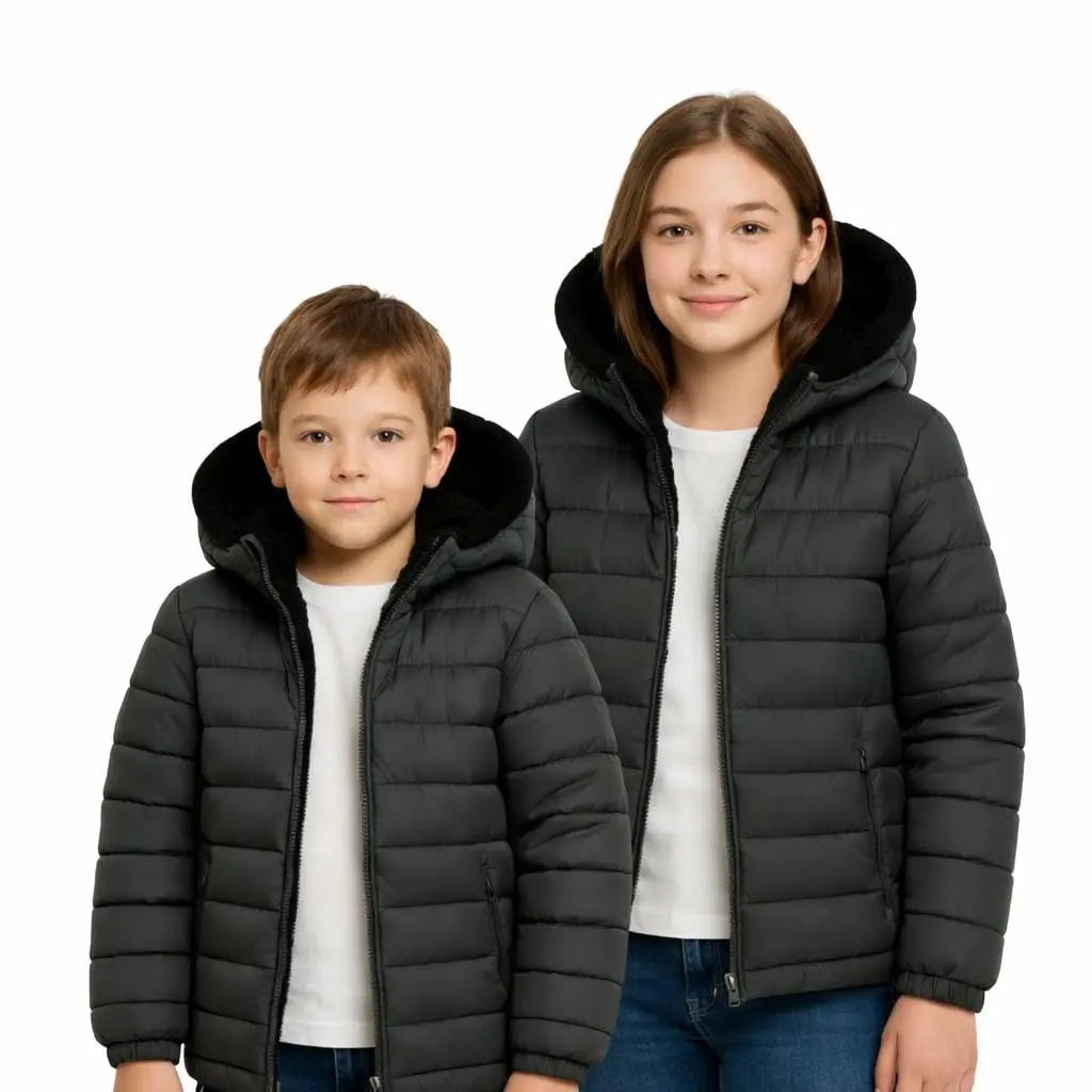 Jaqueta Puff Infantil Forrada Inverno Infantil Juvenil