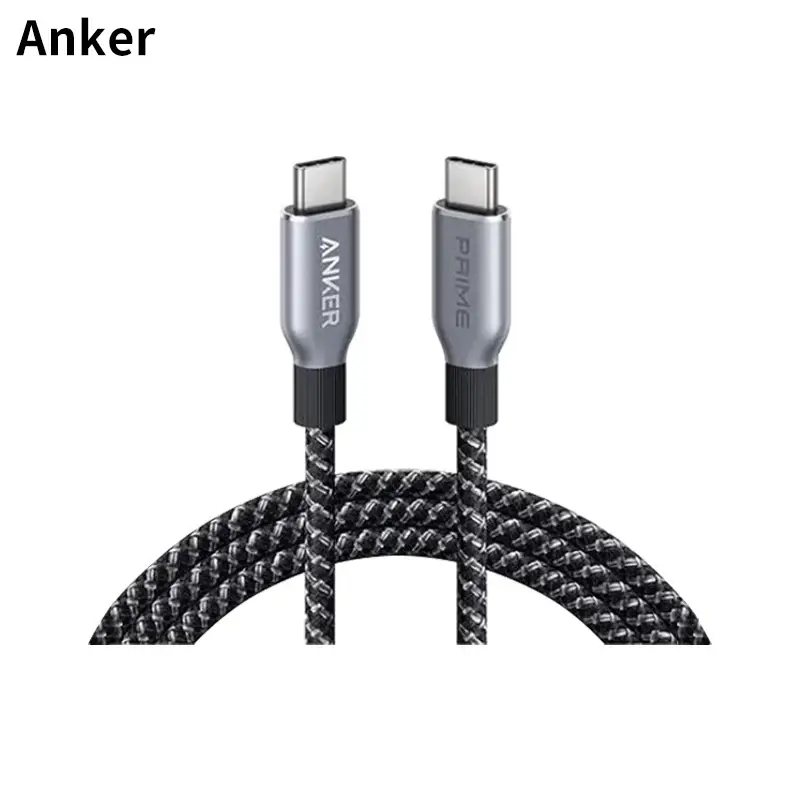 Cabo USB C para USB C Anker Prime, 240W, 0,9m e 1,8m, Cabo USB C de Carregamento Rápido, Nylon Trançado Reciclado com Durabilidade de 100 Anos Contra Dobras - 1