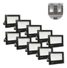 Kit 10 Refletores LED 200W Branco Frio à Prova d'Água - 1
