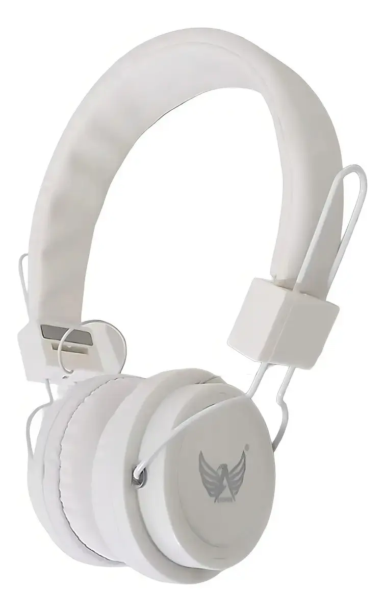 Fone Ouvido Headphone Dobrável Microfone A-896 Branco