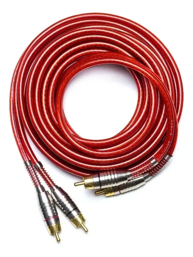 Cabo Rca 5 Metros Blindado Profissional Linha Prime Auto
