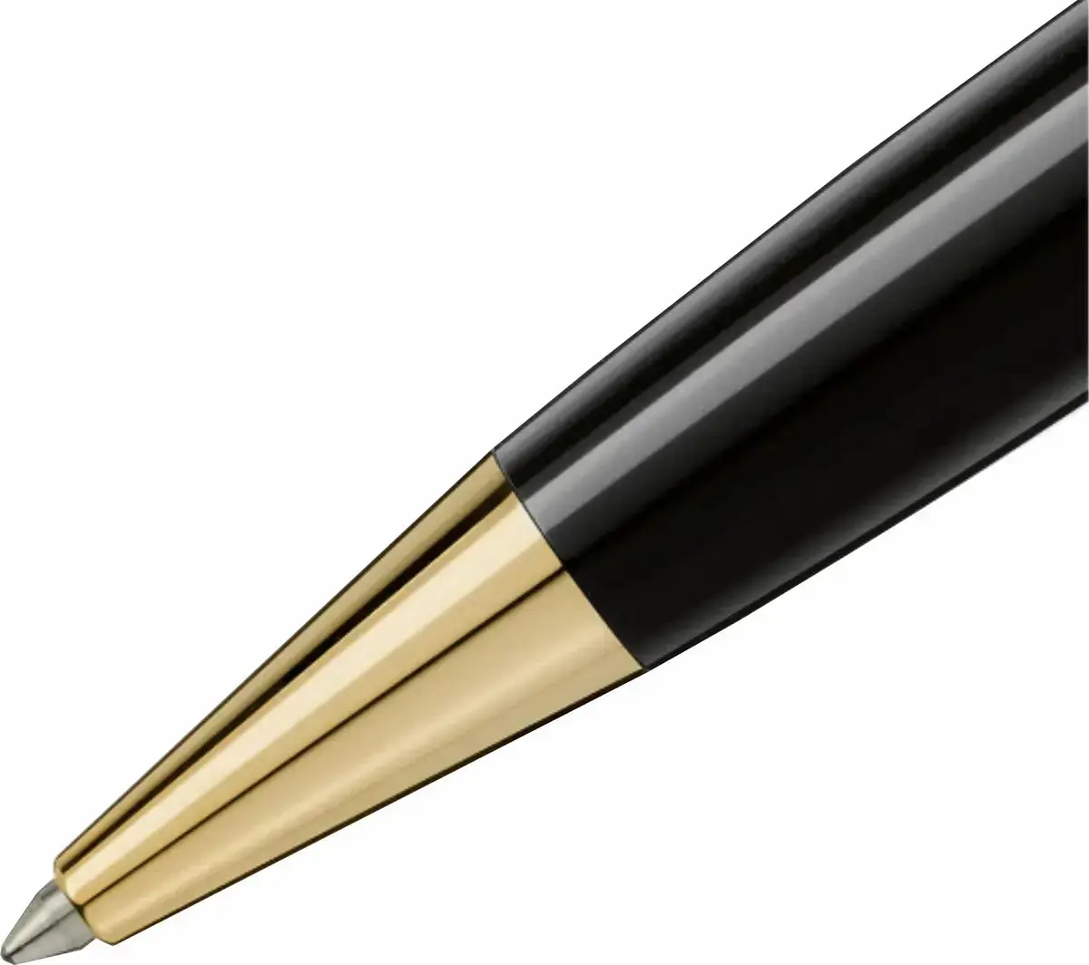 Caneta Esferográfica Montblanc Meisterstuck Classique Preta com Detalhes Dourados thumbnail 5