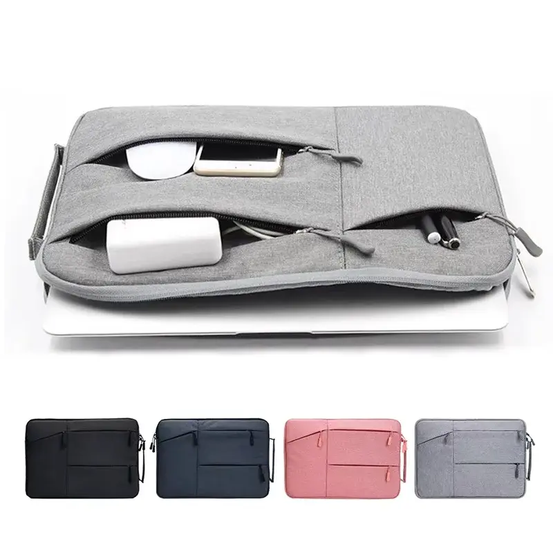 Bolsa para laptops 12 13 14 15.4 15.6 16 polegadas à prova d'água capa para notebook para macbook air pro lenovo bolsa de computador maleta - 1