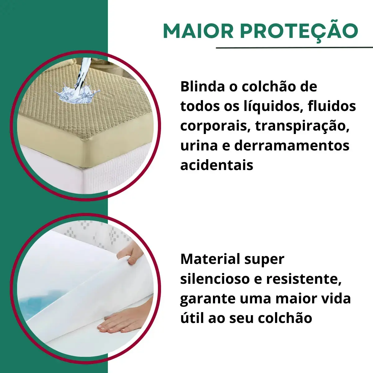 Protetor De Colchão Impermeável Matelado Solteiro Antialérgico Antiácaro Toque Macio E Suave Premium Caqui thumbnail 6