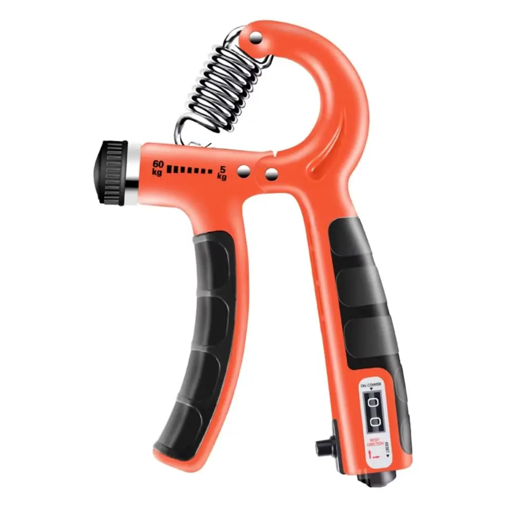 Hand Grip Ajustável com Contador Mecânico – Fortalecedor de Mãos até 60kg Antiderrapante