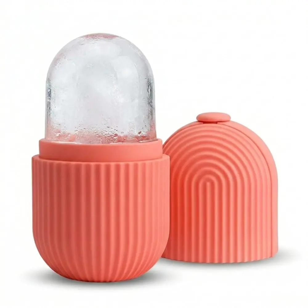 Rolo de Gelo para Massagem Facial e Corporal Forma de Silicone Reutilizavel para Crioterapia, Skincare e Alivio de Lesoes - 1