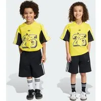 Conjunto Shorts/camiseta Folgados Malha Pokémon Kids adidas - 1