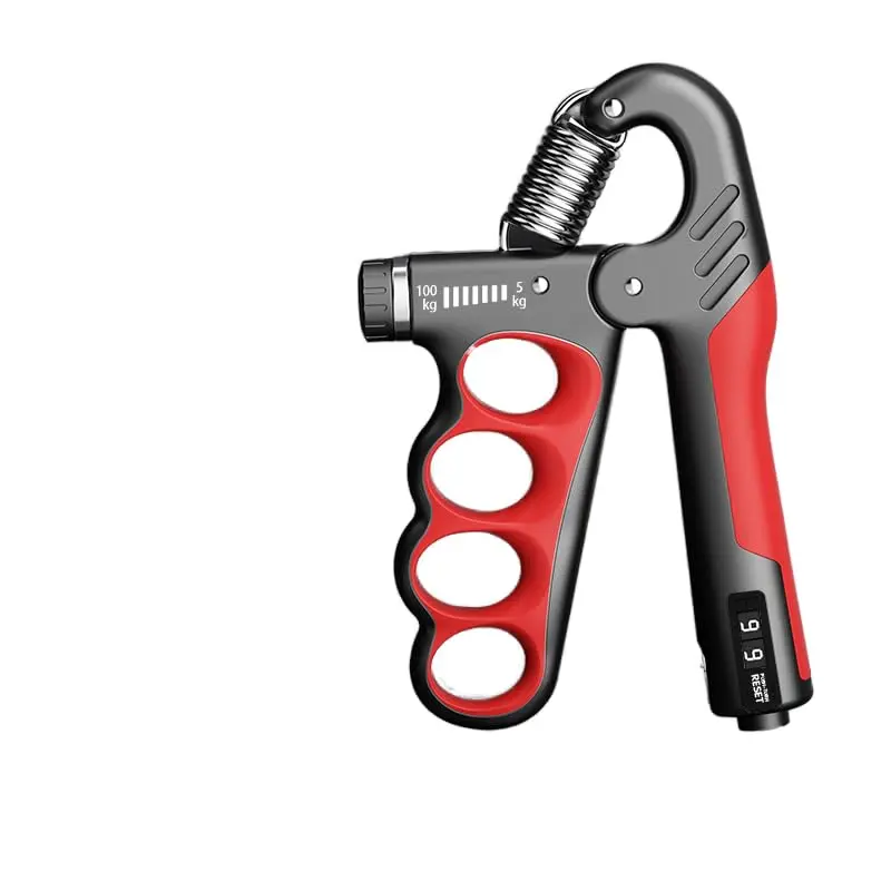 Hand Grip com resistência ajustável de 5 a 100 kg para Fortalecer Mãos e Antebraços com Pegada Ergonômica