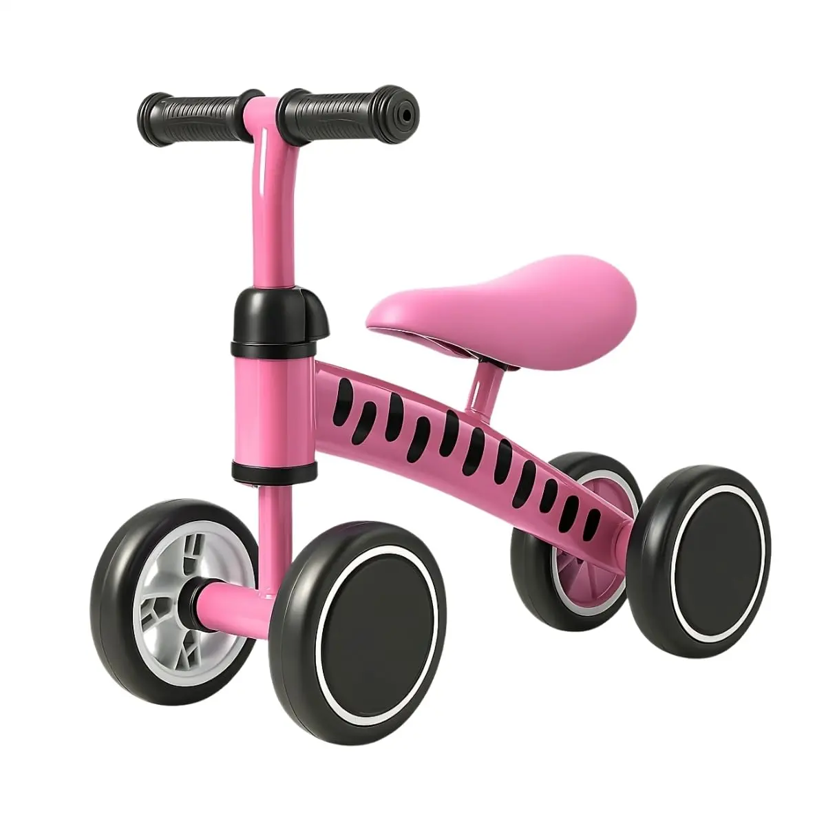 Bicicleta de Equilibrio Andador Infantil sem Pedal para Crianças (Rosa)