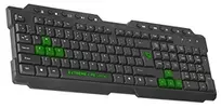 Teclado Gamer ELG TGDW Dragon War Preto/Verde - 1