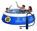 Piscina Inflável 4760 Litros Sun Way + Bomba Manual Cor Azu - 1