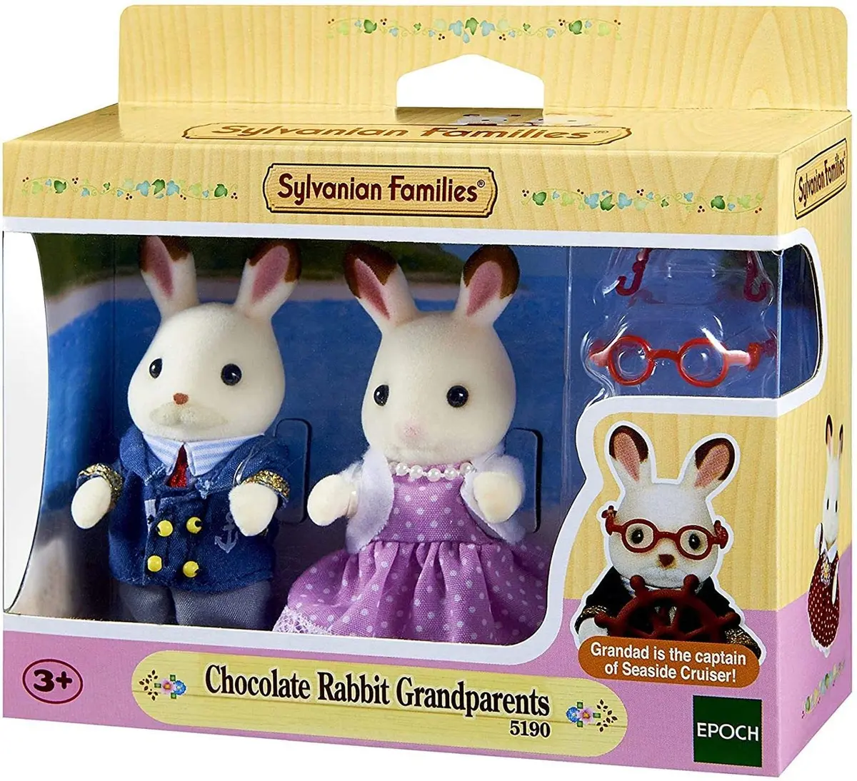 Sylvanian Families Avós Coelhos Chocolate, Brinquedo, 3 meses e acima - 1