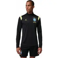 Camiseta Brasil Jordan Manga Longa Academy Pro 2026 Treino Masculina