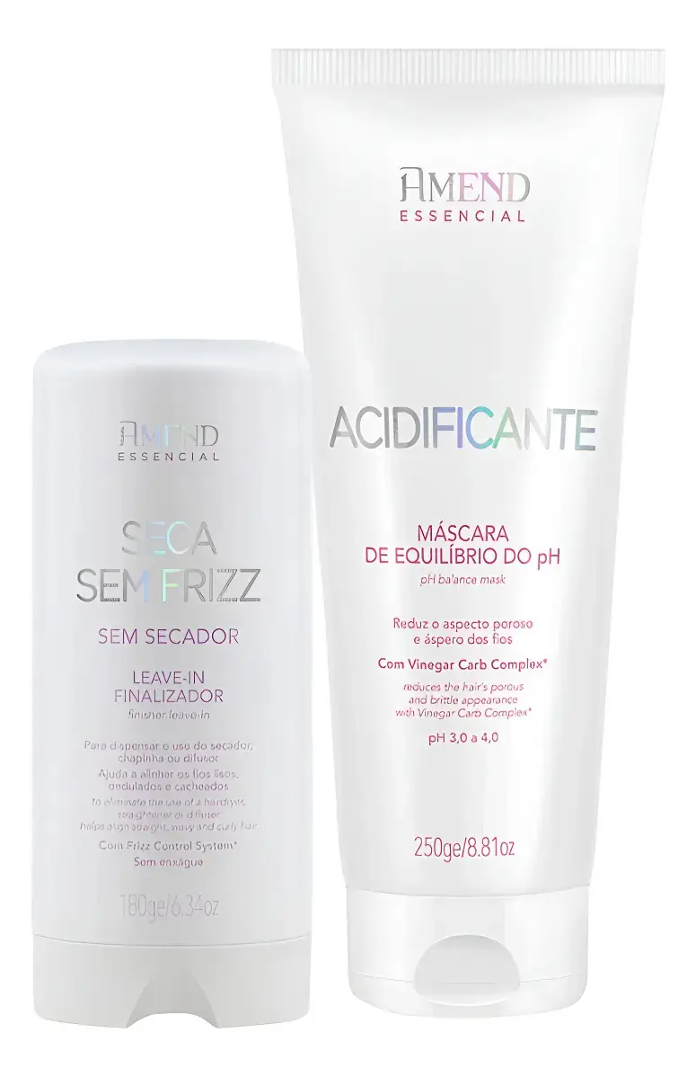 Kit Amend Seca Sem Frizz + Acidificante O Queridinho