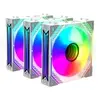Kit 3 Ventoinhas ARGB 120mm Mirror 3 Branco - 1