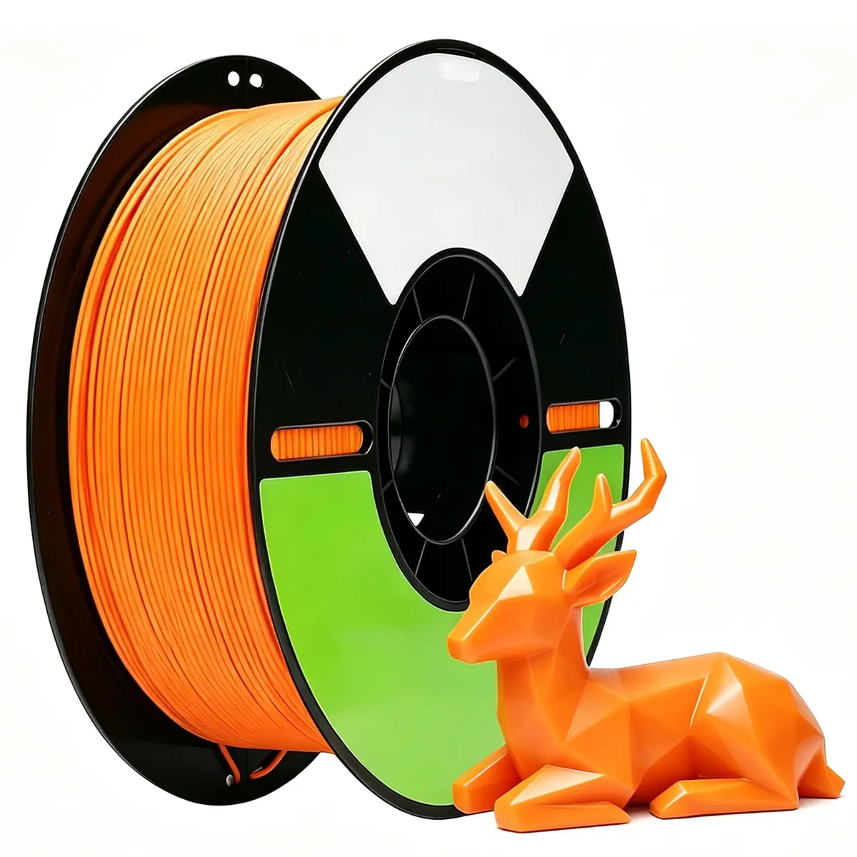 Creatorally Filamento Ultra PLA 1,75mm 1kg Laranja | Impressão até 300mm/s, Cores vibrantes, Precisão ±0,02mm, Fluxo uniforme, Compatível com FDM