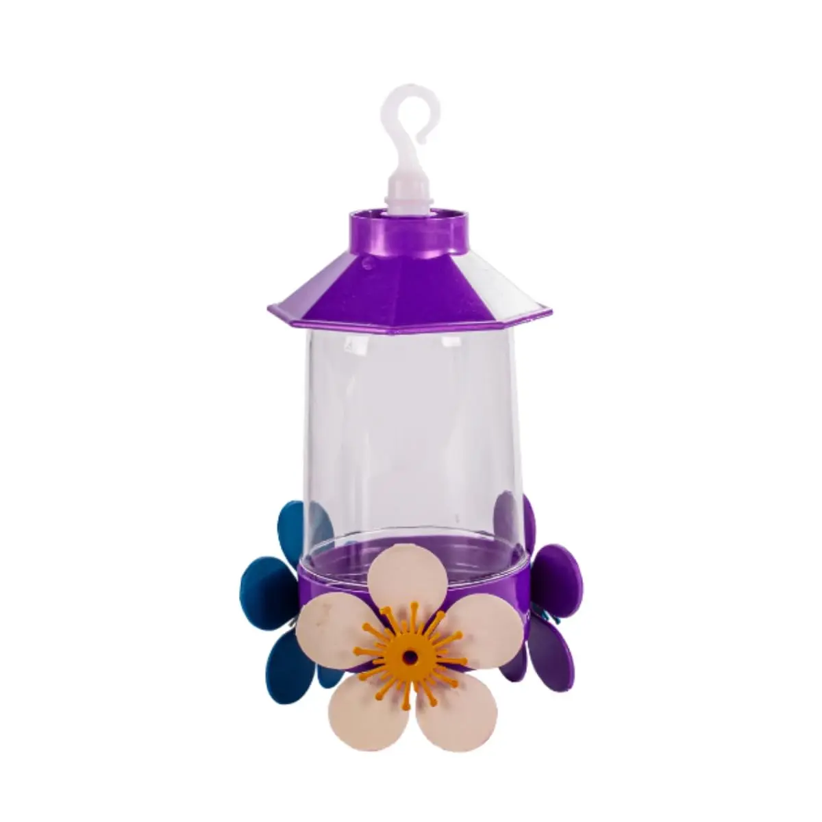 KIT 2 peças Bebedouro Beija Flor 250ml cores sortidas - Ideal para Jardins, Atrai Pássaros, Adiciona Alegria e Beleza ao Ambiente, Fácil de Pendurar e Limpar