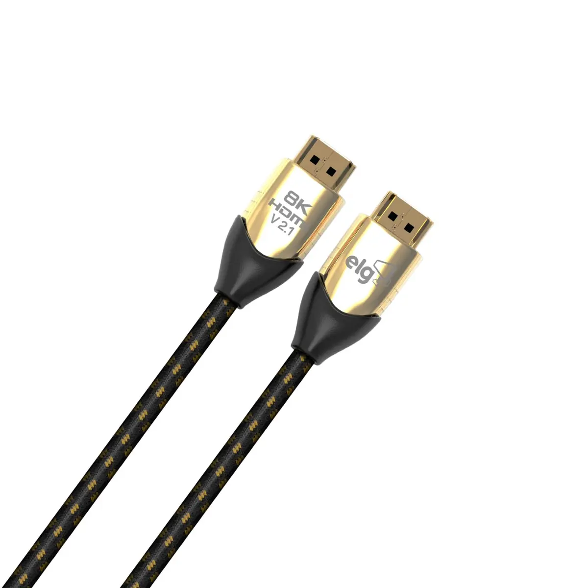 ELG, HS8K30, Cabo HDMI 2.1V, Áudio e Vídeo, 8K, UltraHD, 3D Ready, 3 metros, High Speed Bandwidth 48Gbps, Conectores Banhados a Ouro 24k, Preto - 1
